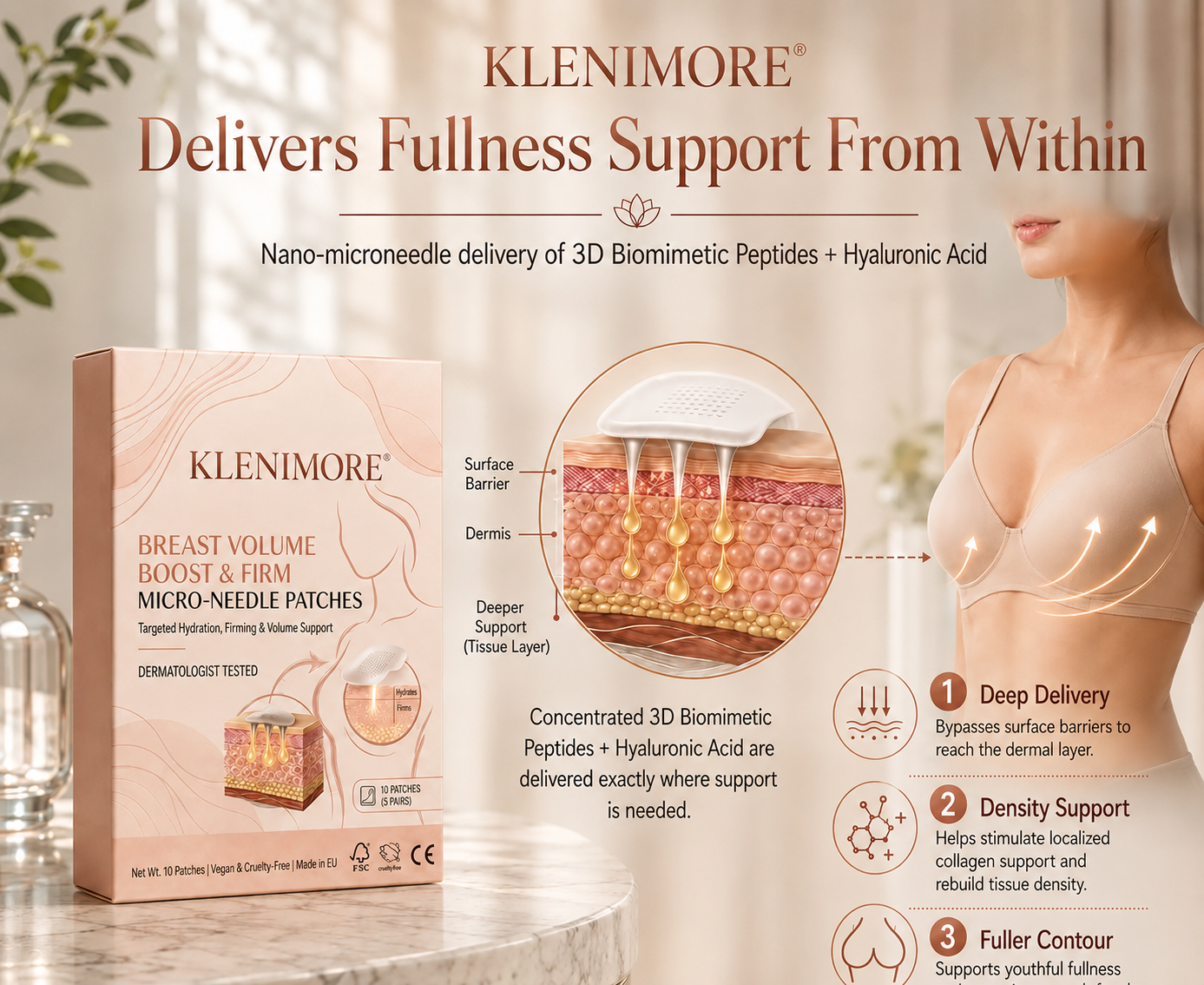 🔥🥇KLENIMORE® Targeted Breast Enhancement Advanced Nano Microneedle Patch